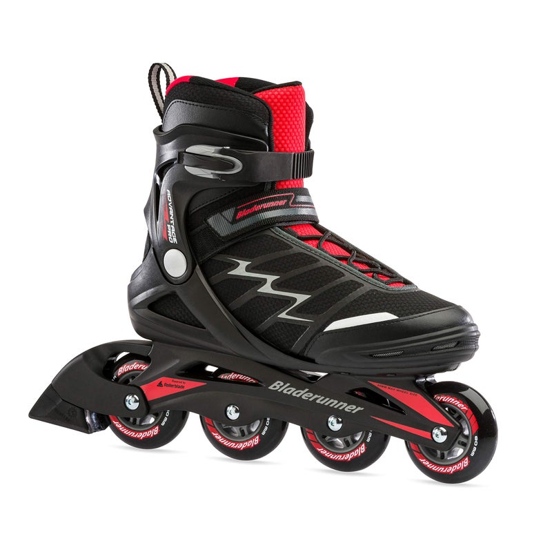 Bladerunner by Rollerblade Advantage Pro XT Men's Adult Fitness Inline Skate, Black and Red, Inline Skates,12 - Image 1